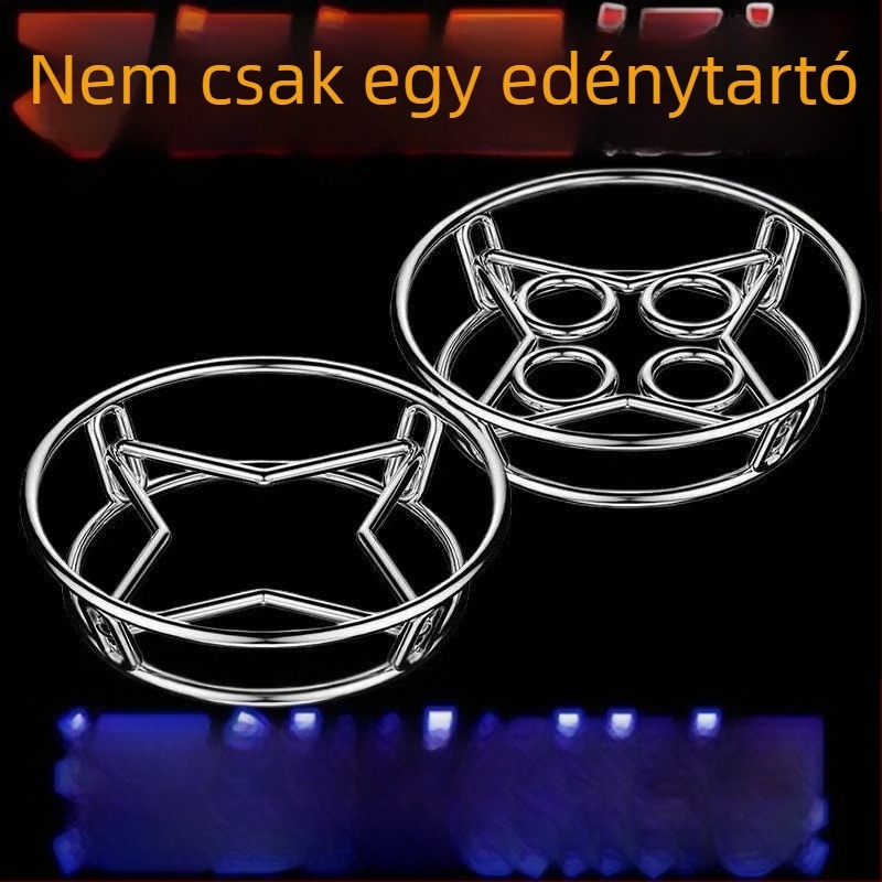 Rozsdamentes acél konyhai tartóállvány – többfunkciós edény- és woktartó a pultra