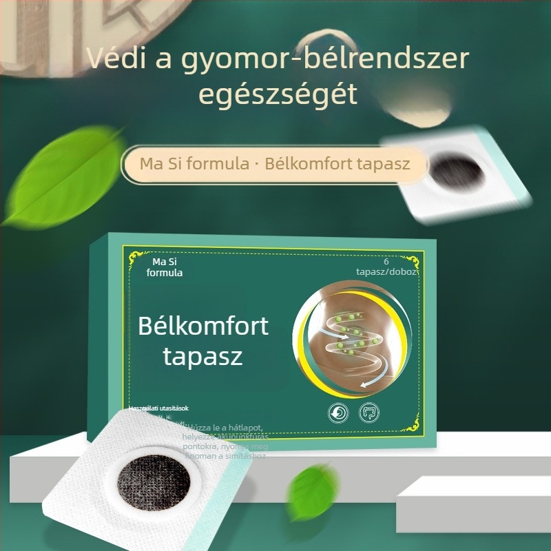 Önmelegedő gyomortáji tapasz puffadásra és emésztési zavarokra — gyerekeknek és felnőtteknek
