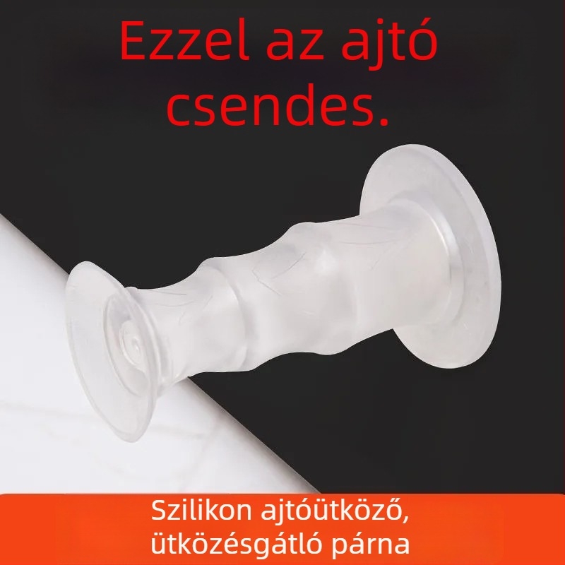 Silikon ajtó ütésvédő, fúrás nélkül, új modell, otthoni használatra – fürdőszoba és hálószoba