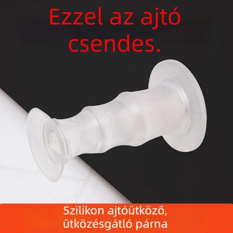 Silikon ajtó ütésvédő, fúrás nélkül, új modell, otthoni használatra – fürdőszoba és hálószoba