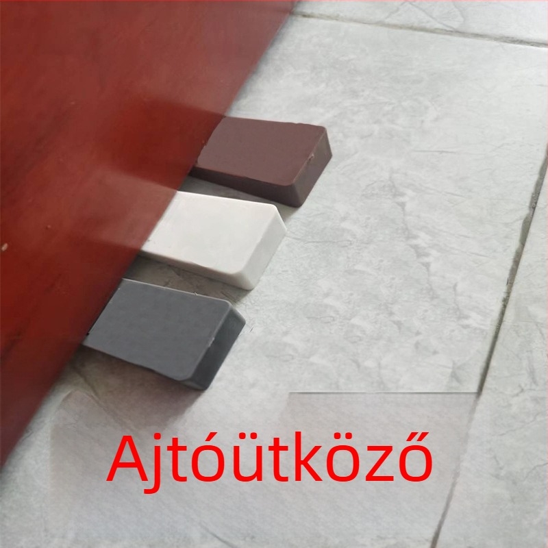 Szilikon ajtóstopper, fúrás nélkül, szélálló, modern minimál stílus