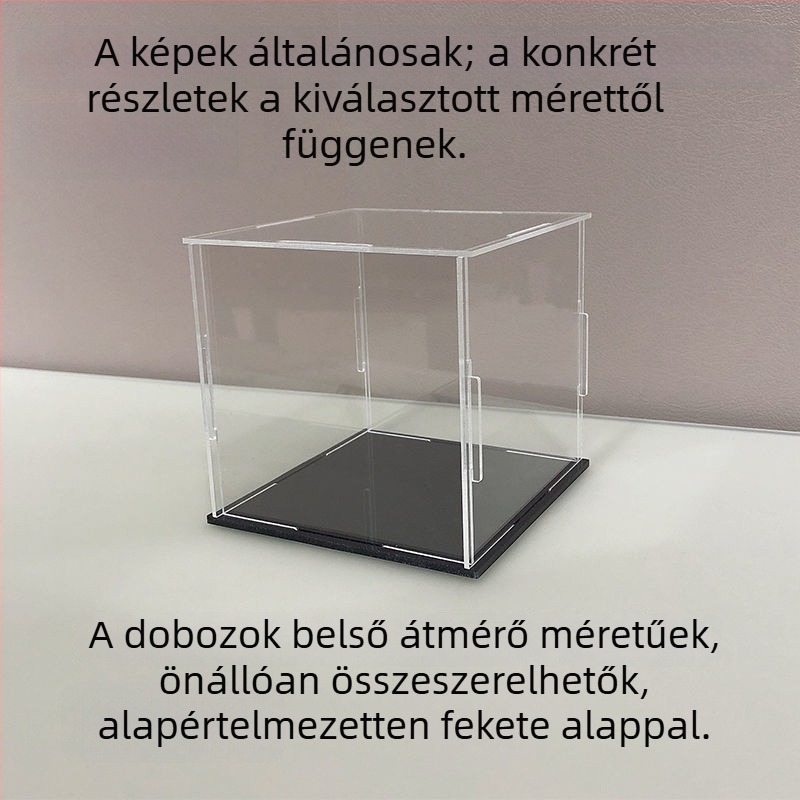 Átlátszó akril bemutató doboz több szintes tárolással LEGO építőblokkokhoz, játékokhoz és versenyautó modellekhez; porvédő háztartási használatra