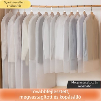 PEVA anyagú átlátlós ruhazsák kabátok és öltönyök számára