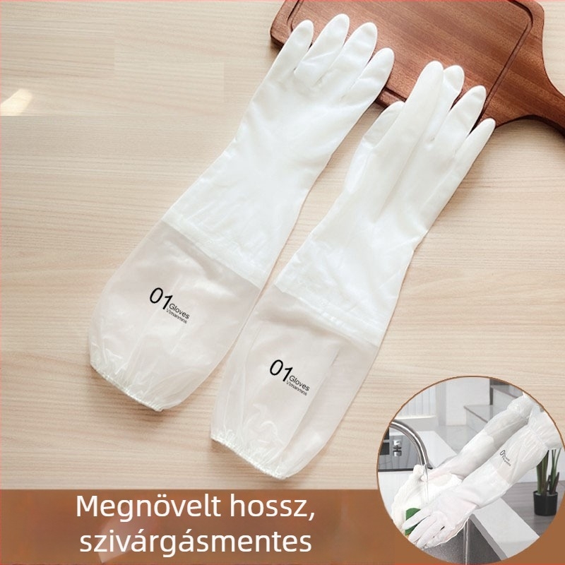 PVC konyhai kesztyűk fleece-beléssel, vízálló