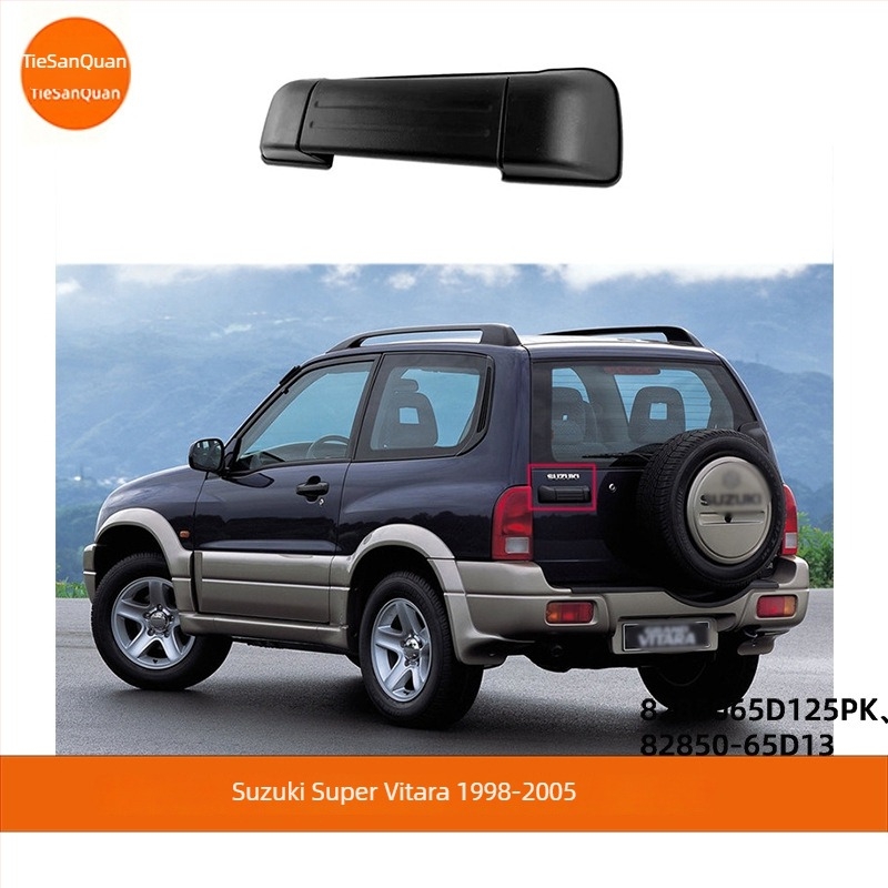 Suzuki Grand Vitara 1998-2005 hátsó ajtó kilincs, alkatrész számok 82850-65D13 és 82850-65D125PK