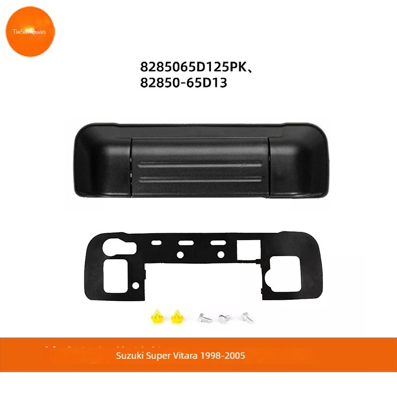 Suzuki Grand Vitara 1998-2005 hátsó ajtó kilincs, alkatrész számok 82850-65D13 és 82850-65D125PK