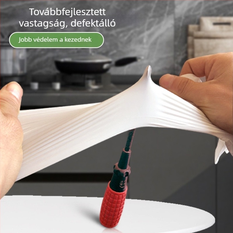 Háztartási nitril kesztyűk, konyhai mosogatáshoz, vízálló, vastagított, tartós, egyszer használatos