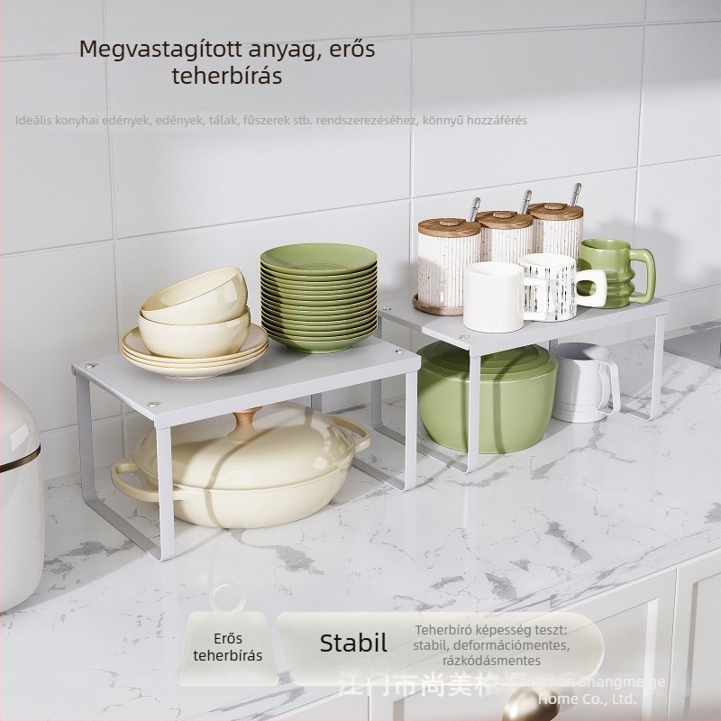 Japán stílusú konyhapultos tároló, egy szintű, edényekhez, tálakhoz és fűszerekhez