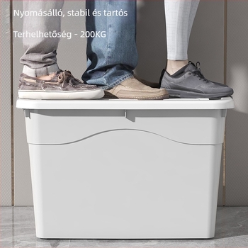 Műanyag ruhatároló doboz egyetemi kollégiumhoz, extra nagy méret, fedővel