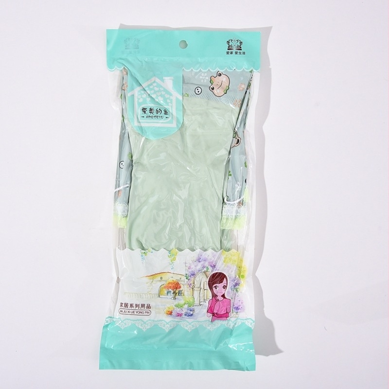 Téli mosogatós kesztyűk PVC külsővel és flanel béléssel, 50 cm hosszúak, kopásálló háztartási kesztyűk