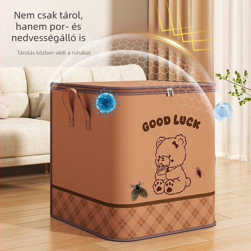 Nem szövött anyagból készült ruhatartó tasakok ruhákhoz és paplanokhoz, nagy kapacitású tárolók