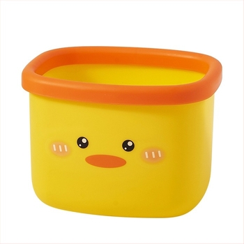 Kis asztali szemetes, mini szemetes, aranyos rajzfilm dizájn az asztalhoz, fedél nélküli, higiénikus, műanyag újrahasznosító kuka.