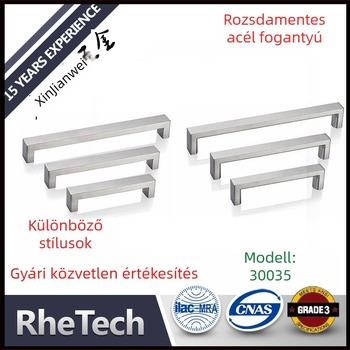 Amerikai stílusú minimalist üreges rozsdamentes acél konyhaszekrény fogantyú, fiók fogantyú (201/304)