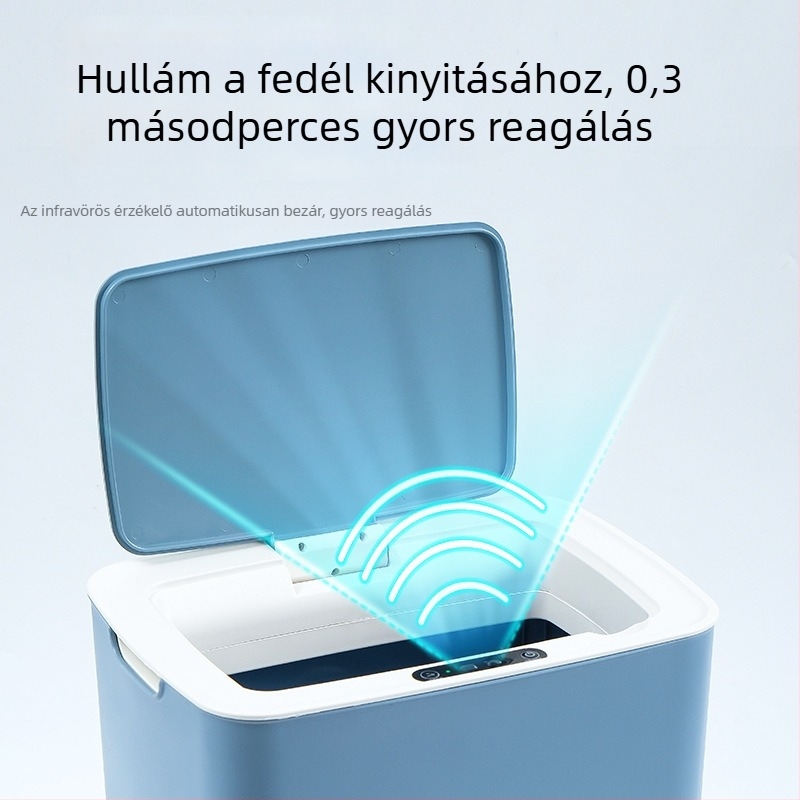 2026-os új modell intelligens kuka fedéllel és szenzorral, otthoni használatra: fürdőszoba, nappali, WC és hálószoba