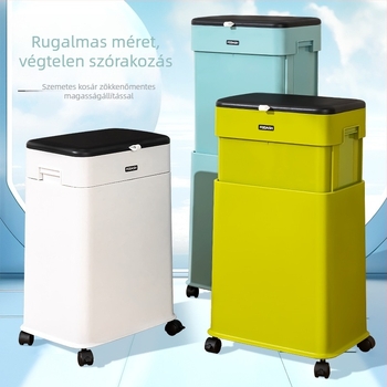 Shuangyi konyhai szemetes kerékkel, emelhető és állítható, nagy kapacitású
