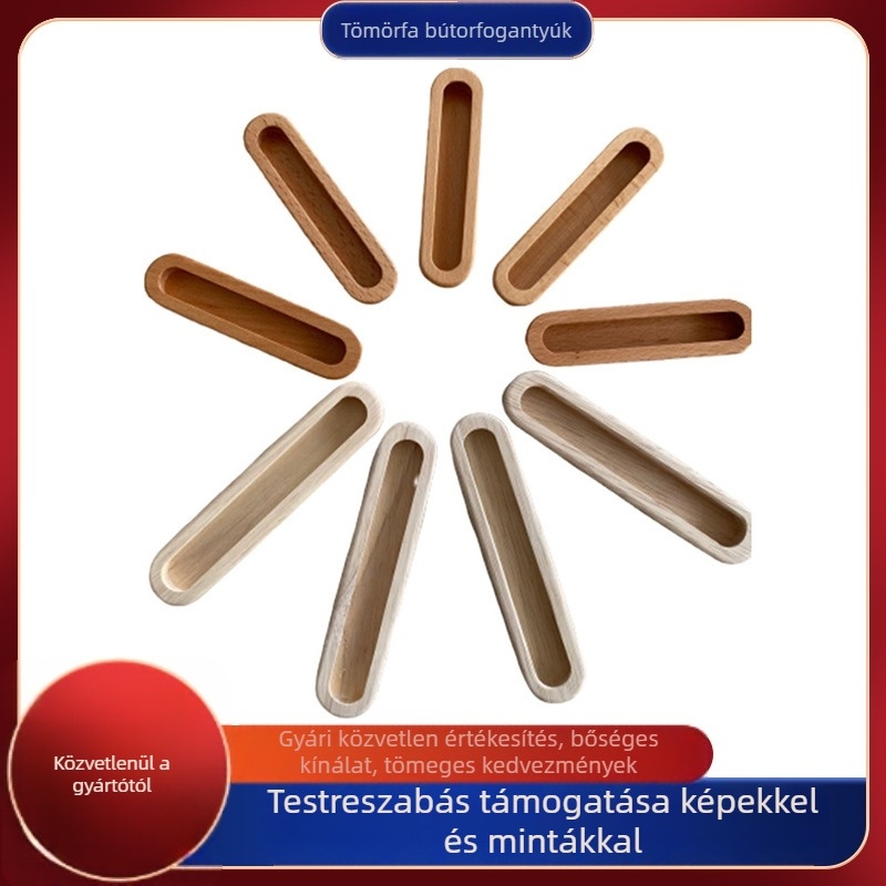 Sötét tömörfa fióknyitó fogantyú, kínai stílusú bútorhardver