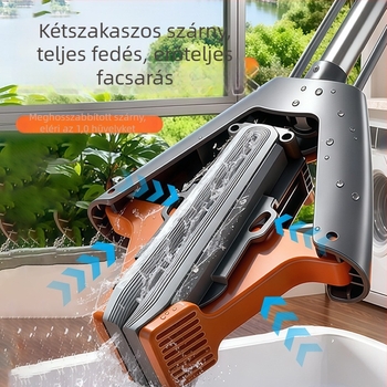 Otthoni szivacsmop, PVA anyagból, nagy méretű, összecsukható, kézmosás nélkül, gyors vízfelvétel
