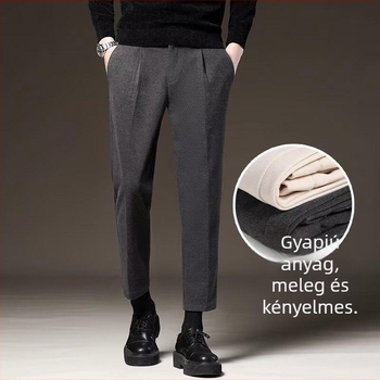 Felső kategóriás férfi harém szabású nadrág, 9/10 hossz, drapírozott, szoros szabás, mindennapi nadrág.