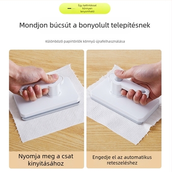 Mini lapos mop klippel, érintésmentes használat, hordozható otthoni tisztítás, mikroszálas