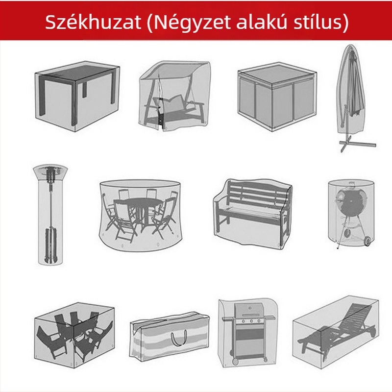 Oxford anyagú kültéri székhuzat, kerti bútorokhoz