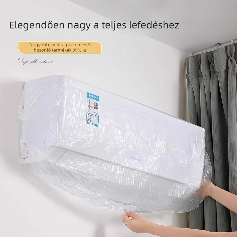 Egyszer használatos porvédő fedél háztartási készülékekhez, átlátszó, vastag műanyag fedél, 60x70 cm, konyhához és rizsfőzőhöz