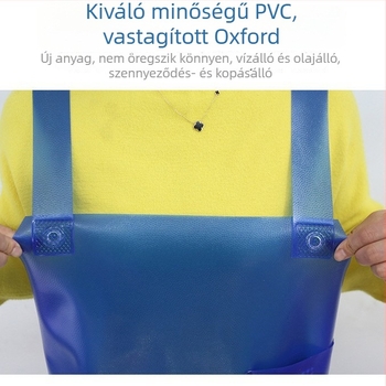 Oxford PVC kötény márvány mintával, vízálló, olajálló, sav- és lúgálló, vastagított hús- és tengeri feldolgozáshoz
