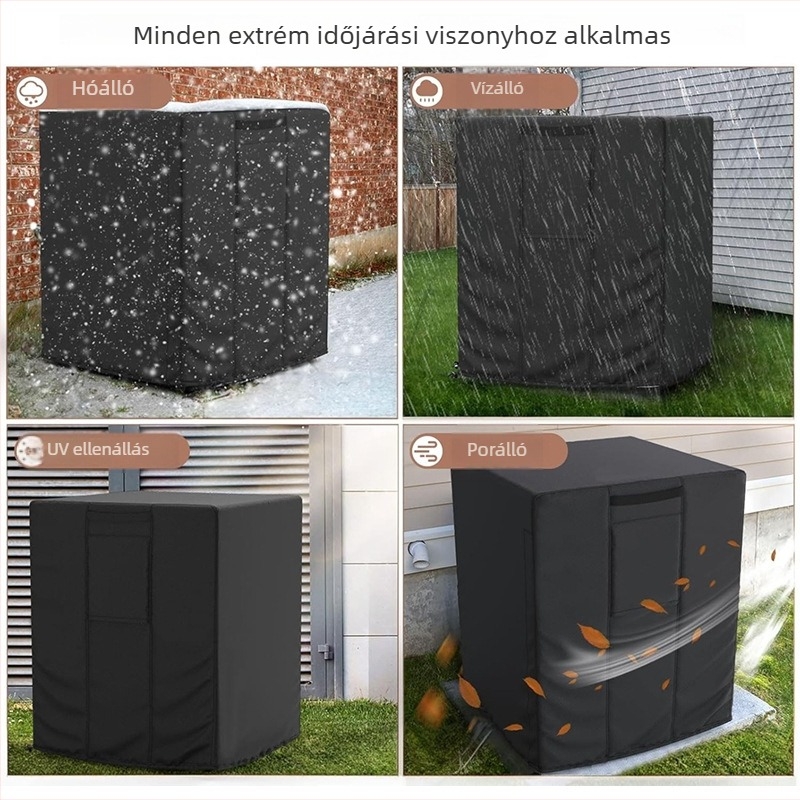 Kültéri légkondi fedél, 600D Oxford anyagból, vízálló, por- és UV-védett