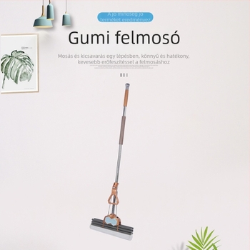 Otthoni görgős mop automatikus kinyomó mechanizmussal, finomrostos fejjel, nedvszívó