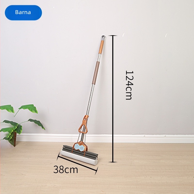 Otthoni görgős mop automatikus kinyomó mechanizmussal, finomrostos fejjel, nedvszívó
