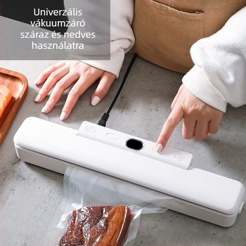 Konyhai automata vákuumzáró gép, hordozható háztartási élelmiszerek vákuumcsomagolásához