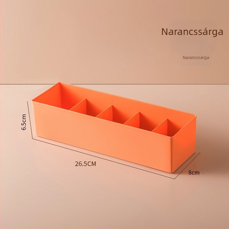 Műanyag fiókos tároló doboz zoknik és fehérneműk számára, hálószoba vagy kollégium számára, asztali rendező