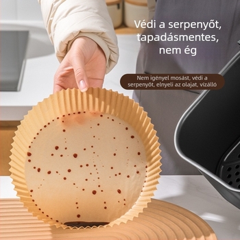 Fritőz-höz való sütőpapír – zsírtaszító, olajfelszívó, sokoldalú konyhai sütőpapír