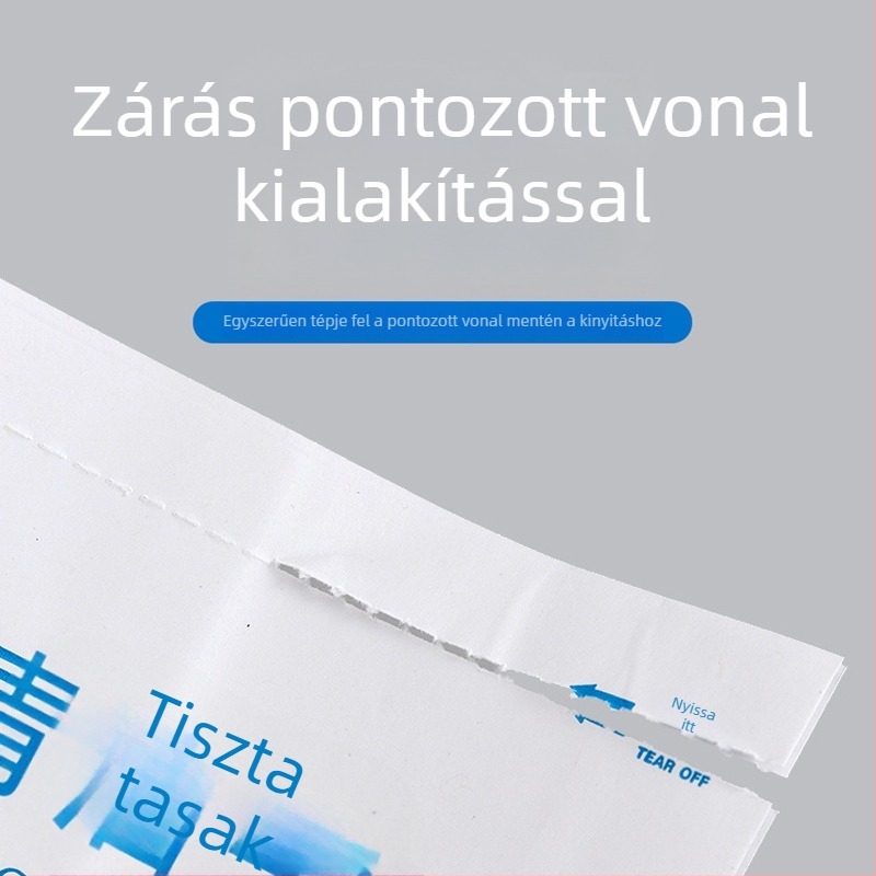 Egyszer használatos, vízálló, lezárható autóba való hányás- és hulladékzsák