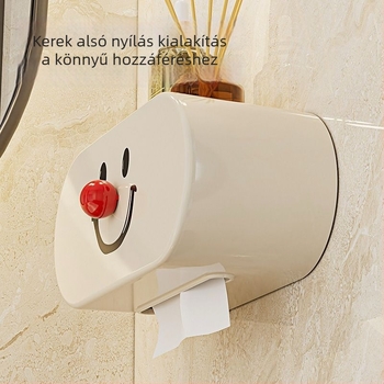 Mosolygó arcú fúrásmentes papírzsepi doboz fürdőszobába, nappaliba, konyhába és hálószobába