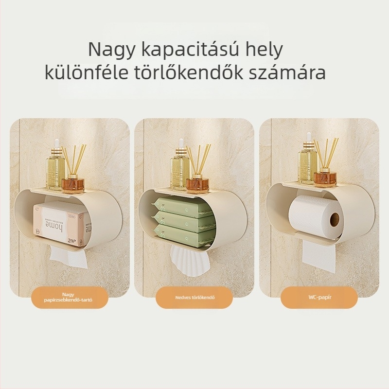 Mosolygó arcú fúrásmentes papírzsepi doboz fürdőszobába, nappaliba, konyhába és hálószobába