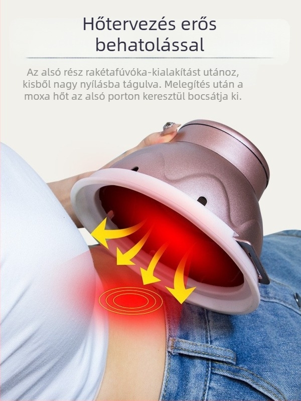 Füstmentes moxibúciós doboz, hordozható meleg moxibúciós eszköz otthoni spahoz