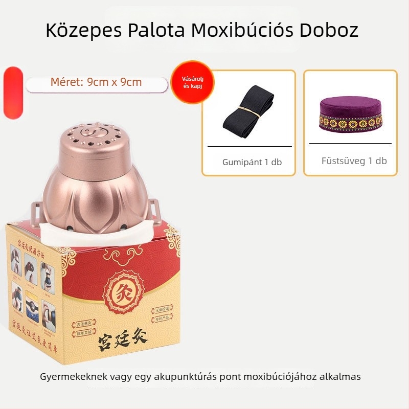 Füstmentes moxibúciós doboz, hordozható meleg moxibúciós eszköz otthoni spahoz