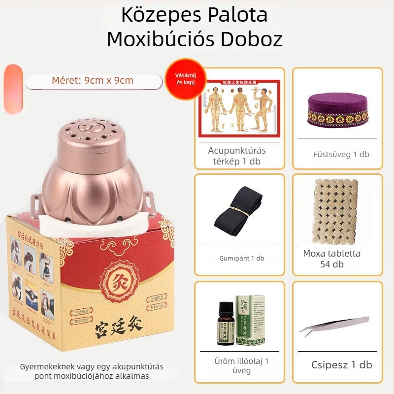 Füstmentes moxibúciós doboz, hordozható meleg moxibúciós eszköz otthoni spahoz