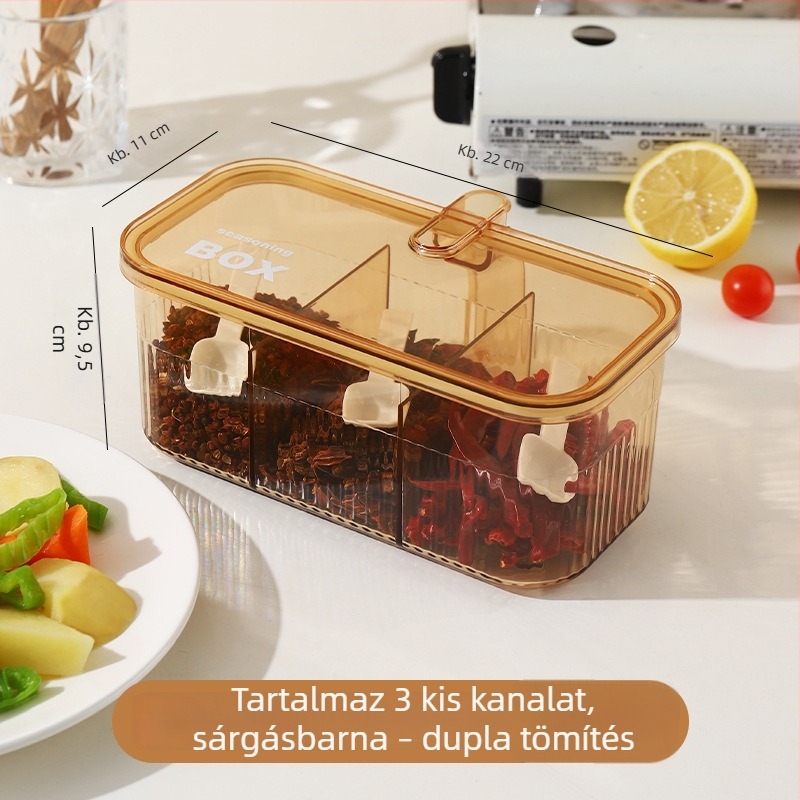 Nagykereskedelmi fűszertartó készlet: mindent egyben a konyhába – só, MSG és bors tárolására