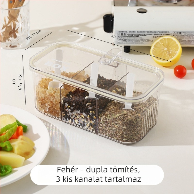 Nagykereskedelmi fűszertartó készlet: mindent egyben a konyhába – só, MSG és bors tárolására