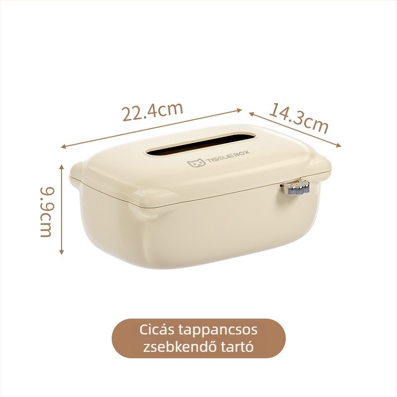 Asztali zsebkendő tartó – nappaliba, modern, elegáns dizájn, multifunkcionális tároló