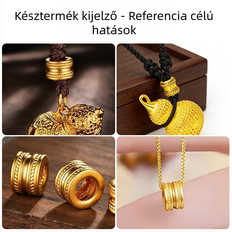 Gipsz formájú medál-gyöngy készítő forma – arany és ezüst szerencsegyöngyök, ékszerkészítő eszköz