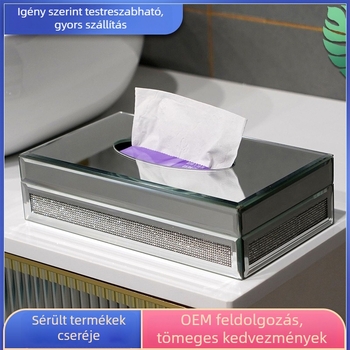 Akril zsepi tartó Nordic luxus stílusban, vízálló asztali dekoráció nappaliba és hálószobába