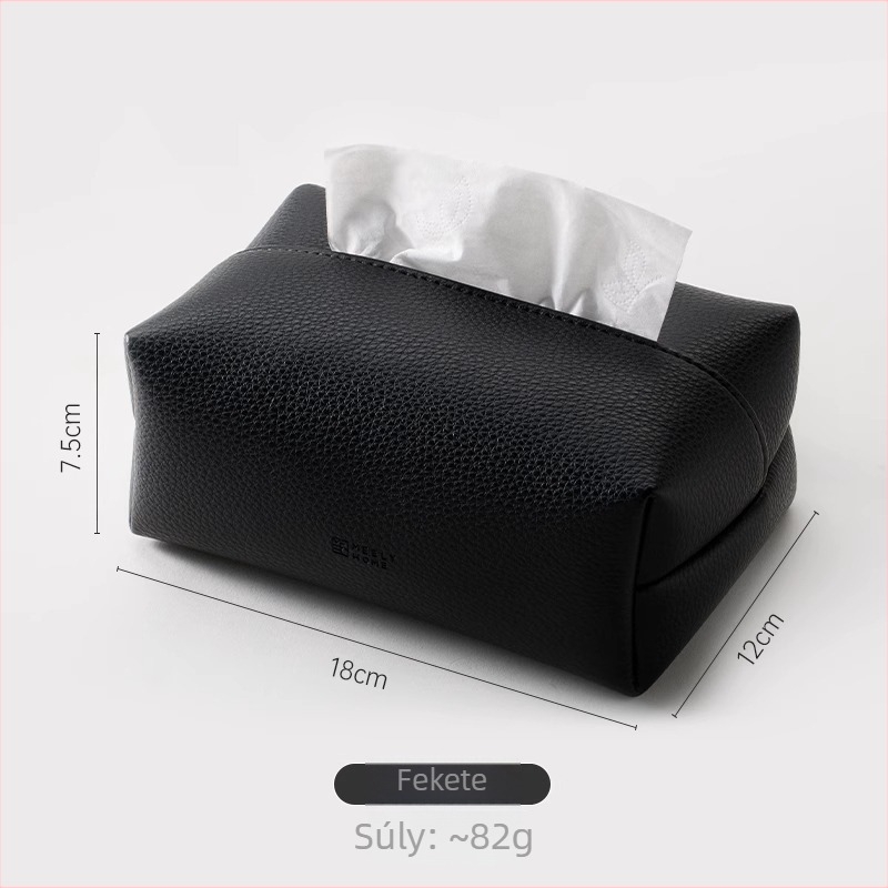 Lychee mintás bőrzsebkendő-tartó, modern minimalista stílus a nappaliba