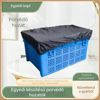 Porvédő huzat raktári eszközökhöz és kosarakhoz, környezetbarát fedél szállító dobozokhoz, háztartási tároló dobozhoz, por- és UV-védőhuzat