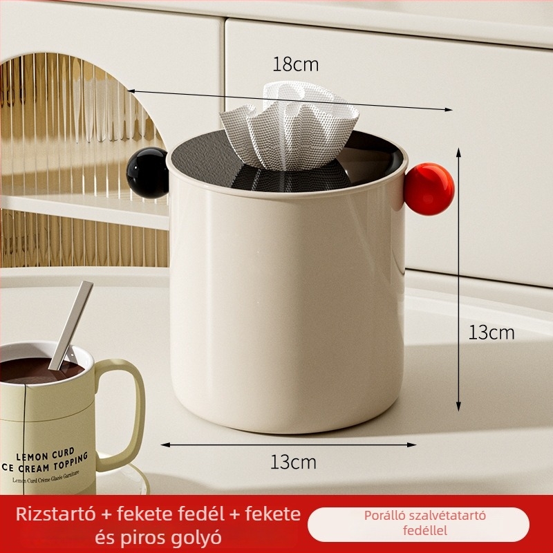 Átlátszó zsepitartó és tekercses papírtartó nappalira és a kávéasztalra — többfunkciós asztali rendező
