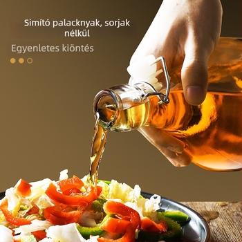 Hőálló üveg szezámolajhoz, zárt üveg, üres palack élelmiszer-minőségű szezámolajhoz