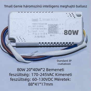 LED állandó áramú intelligens meghajtó mennyezeti lámpákhoz, lépés nélküli dimmelés