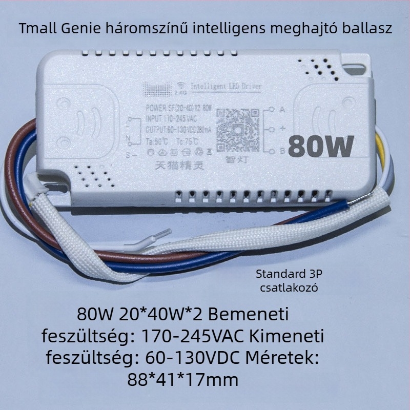LED állandó áramú intelligens meghajtó mennyezeti lámpákhoz, lépés nélküli dimmelés