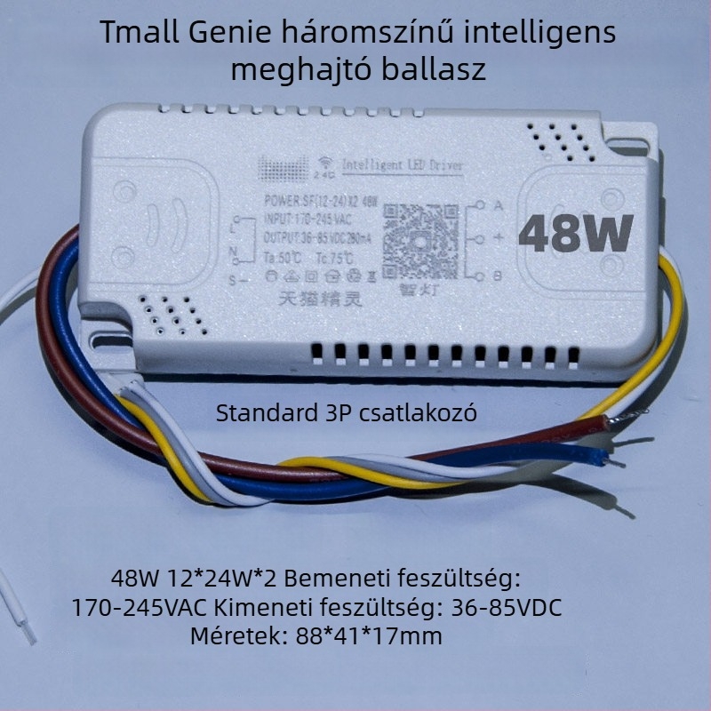 LED állandó áramú intelligens meghajtó mennyezeti lámpákhoz, lépés nélküli dimmelés